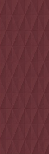 Rich Rose - 15x48 Eclettica 3D-Geometric Diamond Solid-Color Glossy Smooth Porcelain Tile