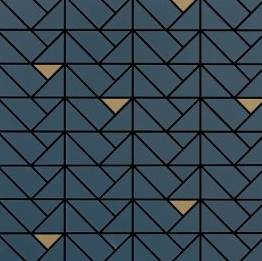 16x16 Eclettica Herringbone Mosaic Mixed-Color Matte Smooth Porcelain Tile