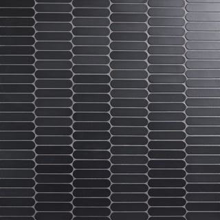 Dark Gray - 13x12 Artefino Element Oval Mosaic Solid-Color Matte Smooth Ceramic Tile