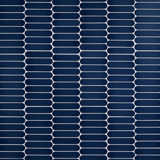 Dark Blue - 13x12 Artefino Element Oval Mosaic Solid-Color Matte Smooth Ceramic Tile