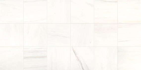 12x12 Marble Subway Pattern Natural Marble-Look Polished Smooth Marble Tile Pure White
