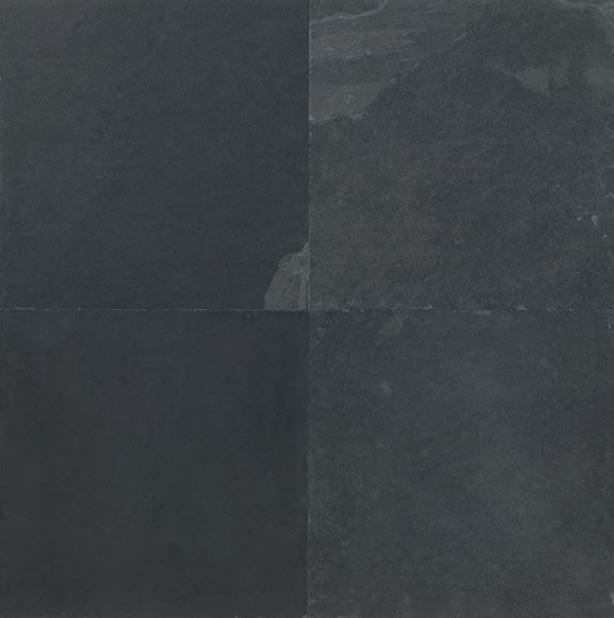 12x12 Slate Random Pattern Stone-Look Honed Textured Slate Tile