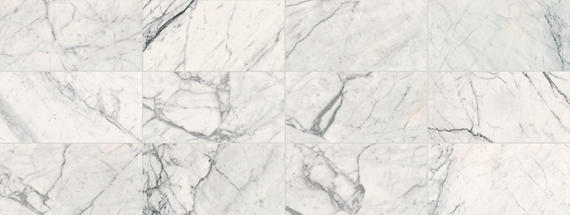 12x24 Marble Grid Intense Veining Natural Marble-Look Polished Smooth Marble Tile Marble White