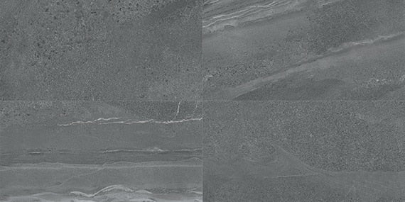 12x24 Society Natural Stone-Look Polished Smooth Porcelain Tile Medium Smoke