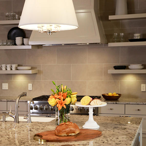 12x24 Limestone Grid Patterned Marble-Look Honed Smooth Limestone Tile Soft Taupe