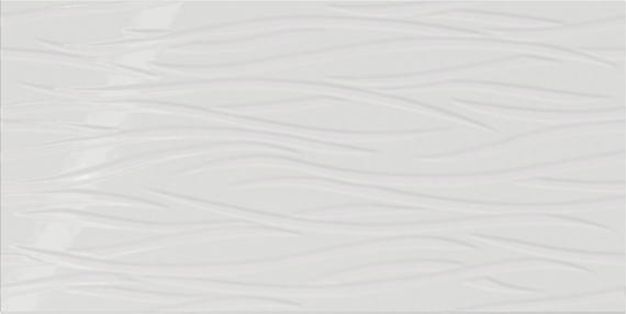 12x24 Showscape Patterned Solid-Color Glossy Textured Ceramic Tile Glossy White