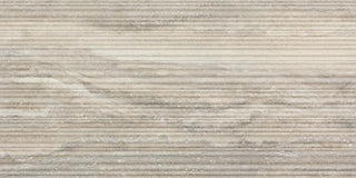 Nimbus Gray - 12x24 Calligo Natural Stone-Look Matte 3D-Geometric Fluted Porcelain Tile