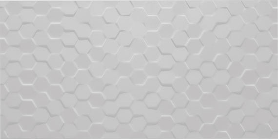 12x24 Multitude Patterned Solid-Color Matte 3D-Geometric Hexagon Ceramic Tile Warm Beige