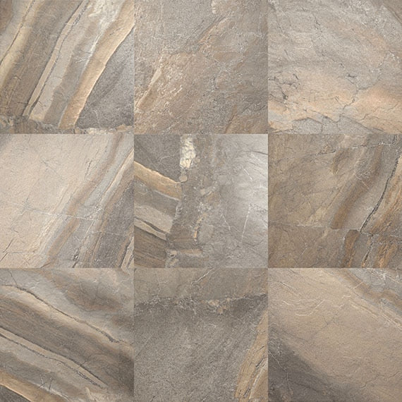 13x13 Ayers Rock Light Veining Natural Stone-Look Matte Textured Porcelain Tile Stone Taupe