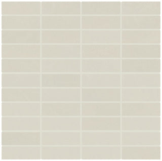 Off White - 12x12 Modern Oasis Grid Mosaic Stone-Look Matte Smooth Porcelain Tile