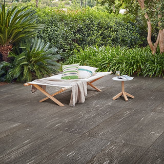 Charcoal Grey - 16x48 Ambassador Natural Stone-Look Matte Textured Porcelain Tile