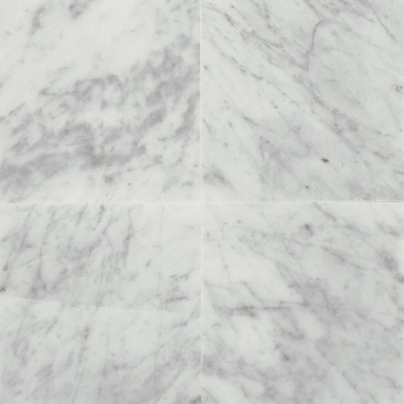 18x18 Marble Grid Intense Veining Natural Marble-Look Polished Smooth Marble Tile White Marble