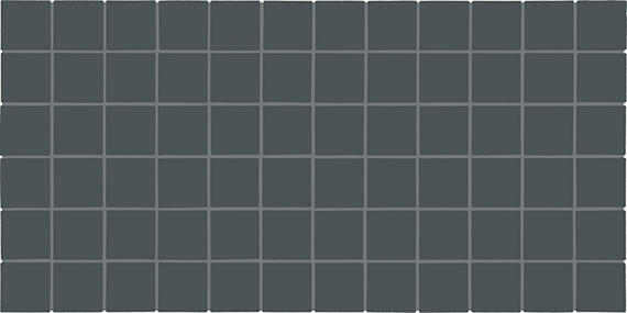 2x2 Color Wheel Mosaic Straight Joint Mosaic Solid-Color Glossy Smooth Ceramic Tile Dark Gray