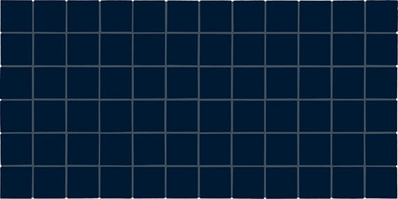 2x2 Color Story Mosaics Mosaic Solid-Color Glossy Smooth Ceramic Tile Navy Blue