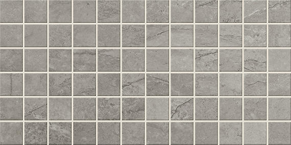 2x2 Stone Theory Mosaic Stone-Look Matte Smooth Porcelain Tile Slate Gray