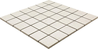 Peony Beige - 12x12 Haddonstone Straight Joint Mosaic Stone-Look Matte Smooth Porcelain Tile
