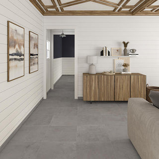 Taupe Gray - 12x24 Portfolio Natural Concrete-Look Matte Smooth Porcelain Tile