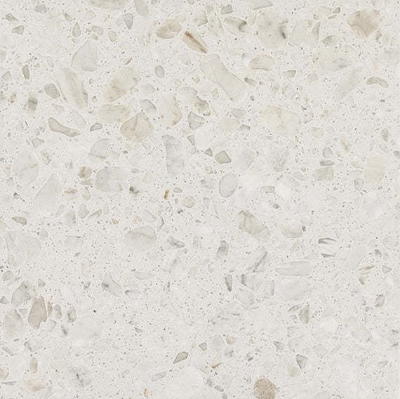 24x24 Outlander Natural Terrazzo-Look Matte Smooth Porcelain Tile Soft Gray