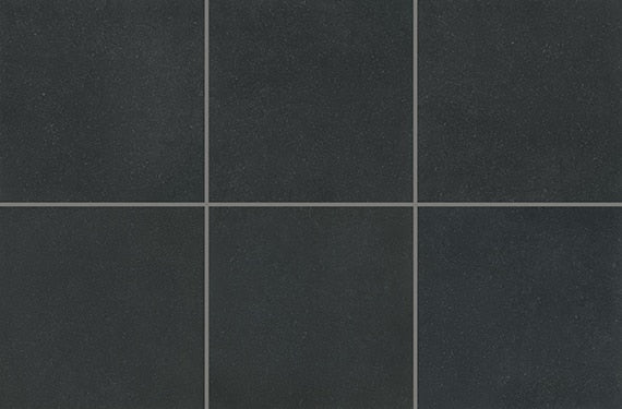 24x24 Outlander Speckled Natural Stone-Look Matte Smooth Porcelain Tile Charcoal Black