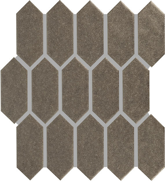 2x5 Artezen Picket Mosaic Solid-Color Glossy Smooth Ceramic Tile Metallic Vibe