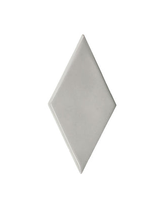 Soft Gray - 3x6 Playscapes Diamond Natural Solid-Color Glossy Undulated Ceramic Tile