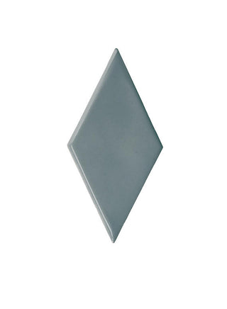 Slate Blue - 3x6 Playscapes Diamond Natural Solid-Color Glossy Undulated Ceramic Tile