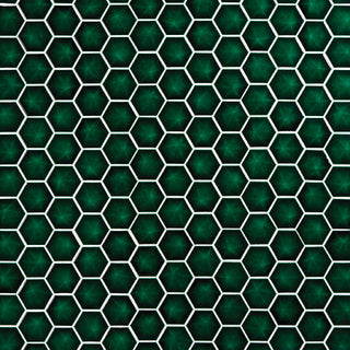 Bright Green - 12x11 Artefino Jewel Hexagon Mosaic Solid-Color Glossy 3D-Geometric Hexagon Ceramic Tile