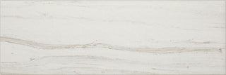 Soft Cream Gray - 4x12 Platinum Natural Marble-Look Matte Smooth Porcelain Tile