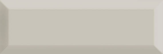 4x12 Hawthorne Natural Solid-Color Glossy Beveled Ceramic Tile Light Taupe