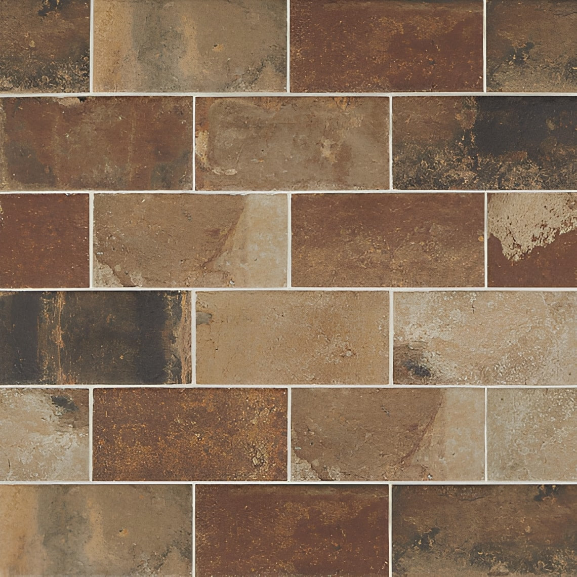 4x8 Urban District Brx Subway Pattern Natural Stone-Look Matte Smooth Porcelain Tile