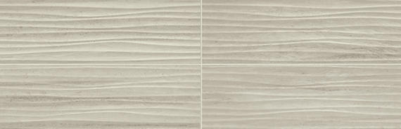 6x18 Articulo Mosaic Stone-Look Matte 3D-Geometric Wave-Line Porcelain Tile Soft Gray