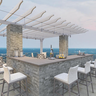 Granite Gray - 6x24 Stacked Stone Random Pattern Mosaic Stone-Look Matte Riven Quartzite Tile