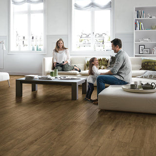 Medium Oak - 6x36 Saddle Brook Natural Wood-Look Matte Smooth Porcelain Tile