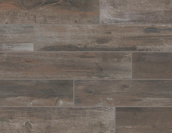 8x48 Bryson Valley Natural Wood-Look Matte Textured Porcelain Tile Dark Brown