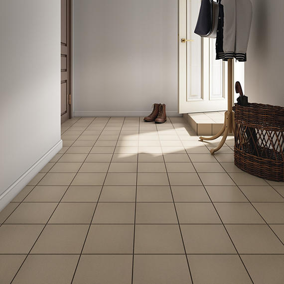 8x8 Quarry Textures Speckled Natural Solid-Color Abrasive Gritty Clay Tile Ash Gray