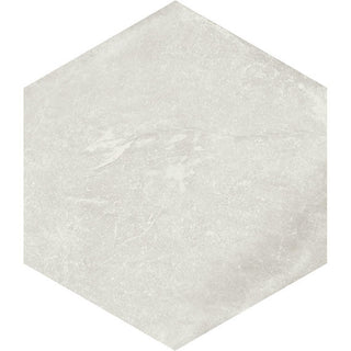 Off White - 8x8 Solstice Hexagon Natural Stone-Look Matte Textured Porcelain Tile