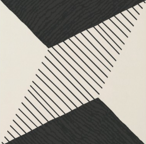 24x24 Human Abstract Pattern Mixed-Color Matte Smooth Porcelain Tile Charcoal White