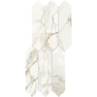 Golden Cream - 3x12 Divinium Picket Natural Marble-Look Glossy Smooth Porcelain Tile