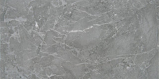 Dark Gray - 12x24 Enlite Random Pattern Mosaic Stone-Look Matte Smooth Porcelain Tile