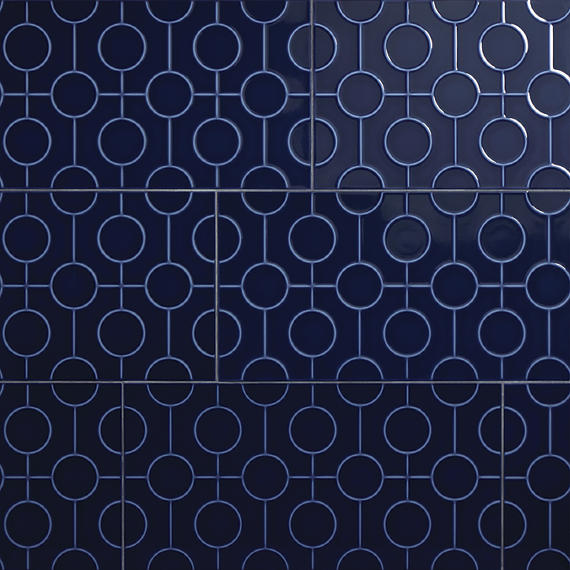 12x24 Luminique 3D-Geometric Linear-Circular Natural Solid-Color Glossy Smooth Ceramic Tile