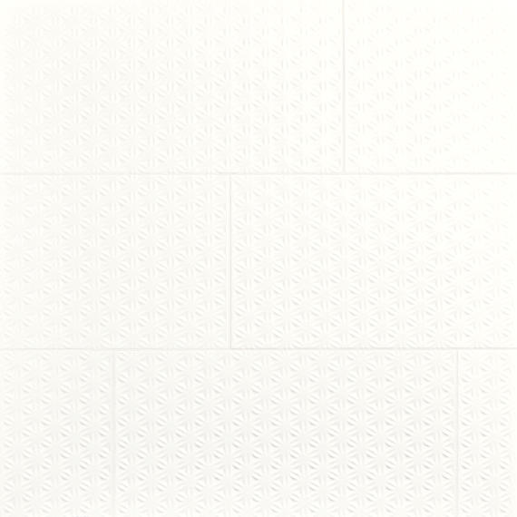 12x24 Luminique Star Natural Solid-Color Glossy Embossed Ceramic Tile