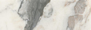 Gray Marble - 4x12 Gamma Intense Veining Natural Marble-Look Honed Smooth Stone Tile