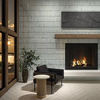 Treasure Gold - 2x9 Iridescent Isles Natural Mixed-Color Glossy Smooth Porcelain Tile