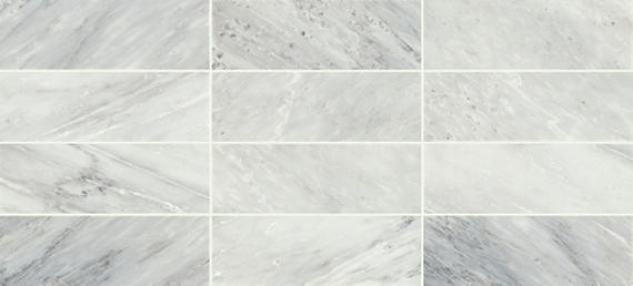 4x12 Gamma Intense Veining Natural Marble-Look Honed Smooth Stone Tile