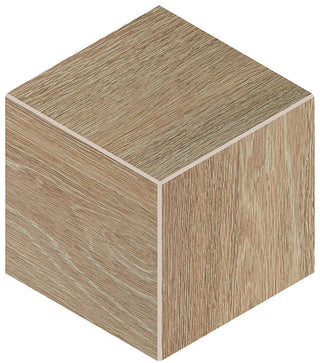 Light Brown - 12x12 Emerson Wood Hexagon Scratch Resistant Rhombille Cube Mosaic Wood-Look Matte Porcelain Tile