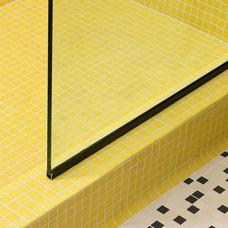 Bright Yellow - 12x12 Keystone Clearface Straight Joint Mosaic Solid-Color Matte Smooth Porcelain Tile
