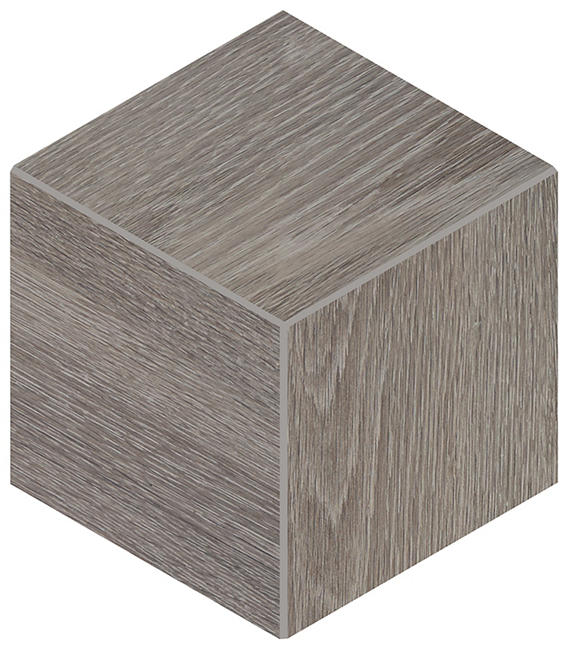 12x12 Emerson Wood Hexagon Scratch Resistant Rhombille Cube Mosaic Wood-Look Matte Porcelain Tile