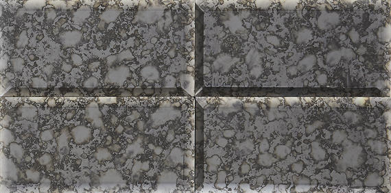 12x12 Lavaliere Straight Joint Mosaic Mixed-Color Polished Natural Marble Tile