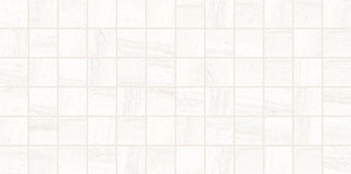 White Stone - 12x24 Linden Point Straight Joint Mosaic Stone-Look Matte Smooth Porcelain Tile