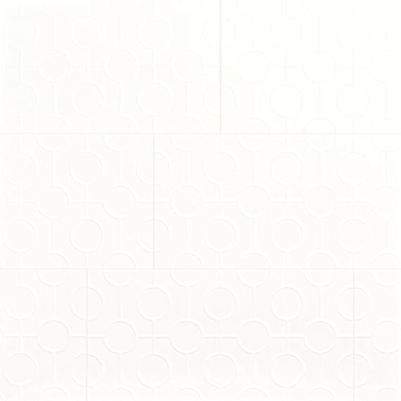 12x24 Luminique 3D-Geometric Linear-Circular Natural Solid-Color Glossy Smooth Ceramic Tile